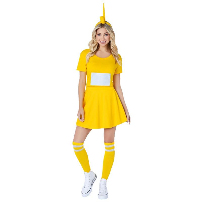 

Adult Teletubbies 2023 Skirt Costume - Cute Cartoon Character Cosplay for Halloween and Anime Parties. Large