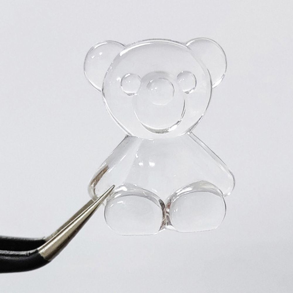 Clear Nail Art Display Stand Bear Nail Art Board Card DIY Nail Practice Nail Showing Color Card