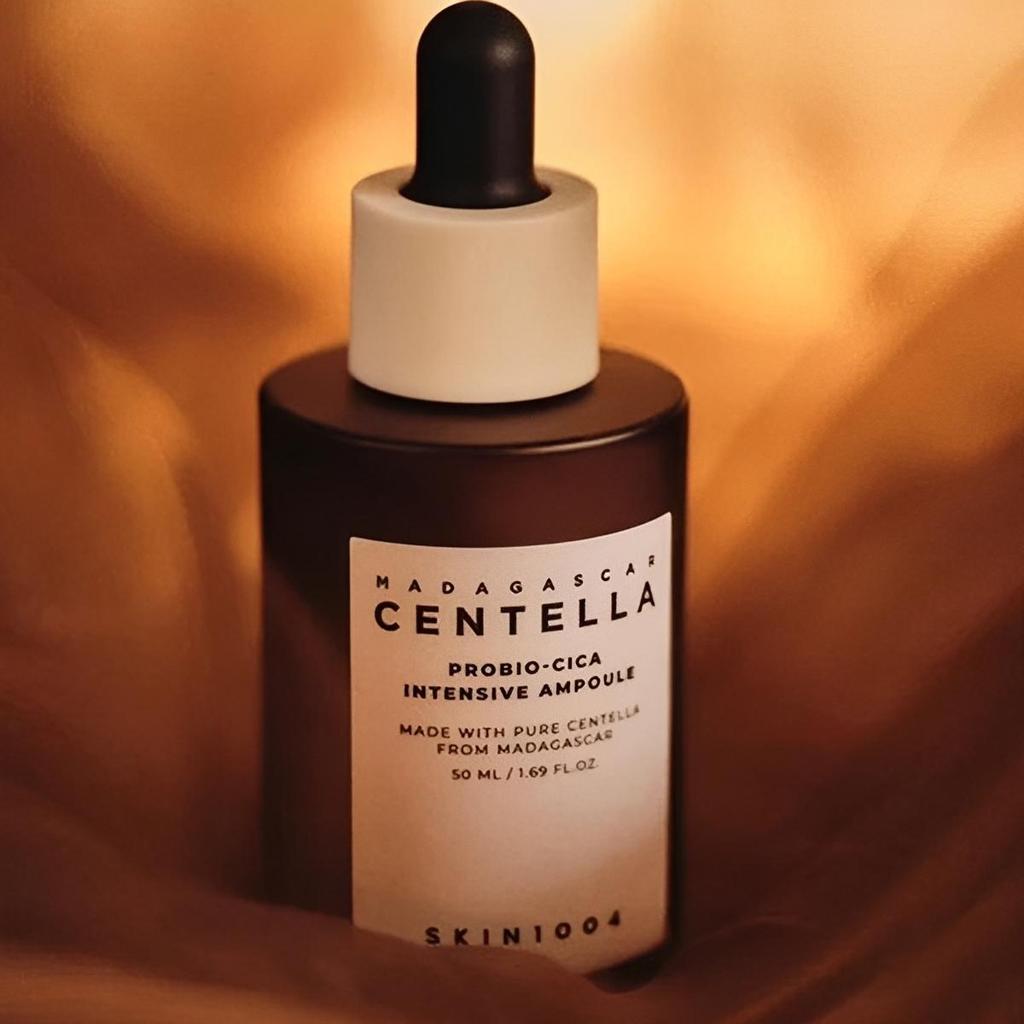 Skin1004 Madagascar Centella Probio-Cica Intensive Ampulle 50ml, Beruhigt Rötungen, Nährend, Leichte Textur, Nicht Klebrig, K-Beauty, Koreanisches Make-up