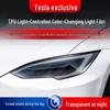 Tesla Model Y/3/YL/S Smoked TPU Headlight Protective Film for Light Color Change
