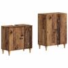 2 Piece Bathroom Cabinet Set ALKMAAR Reclaimed Wood Wood Material