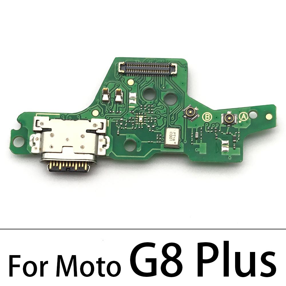 For Motorola Moto E4 E4T G3 G4 G5 G6 G7 Power E7 G8 Plus X4 One USB Charging Port Micro Dock Connector Board With Microphone