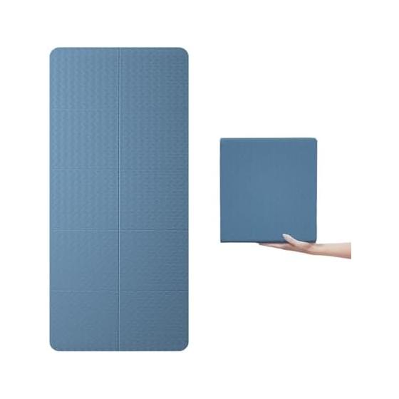 Yoga Mat, Foldable Stretch Mat, Easy to Carry, Exercise Mat, Muscle Training Mat, Fitness, Pilates, Lightweight, Portable, Indoor Exercise, Easy to