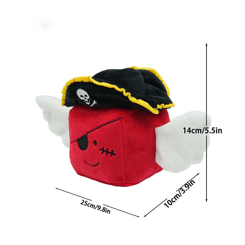 New Roblox Lucky Block Plush Lucky Block Story Soft Toy Doll Plush Doll with Wings and Hat Children's Birthday Gift