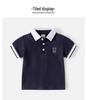 2025 Kids' Polo Shirt: Boys' Trendy Korean-Style Embroidered Short-Sleeve T-Shirt