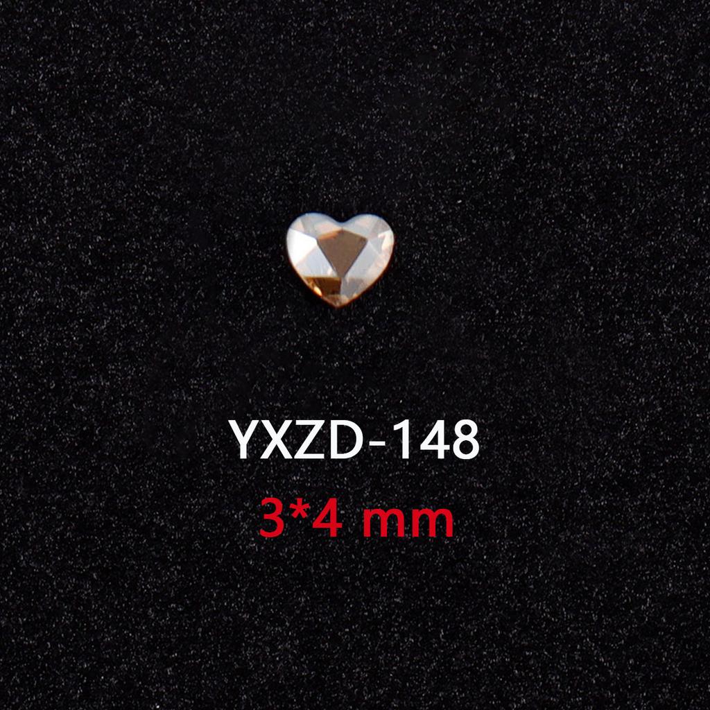 1440 Glas Diamanten mit flachem Boden Gold Champagner Speziell geformte Nageldiamanten DIY Tragematerial für Nägel Nagel Speziell geformte Diamanten Zubehör