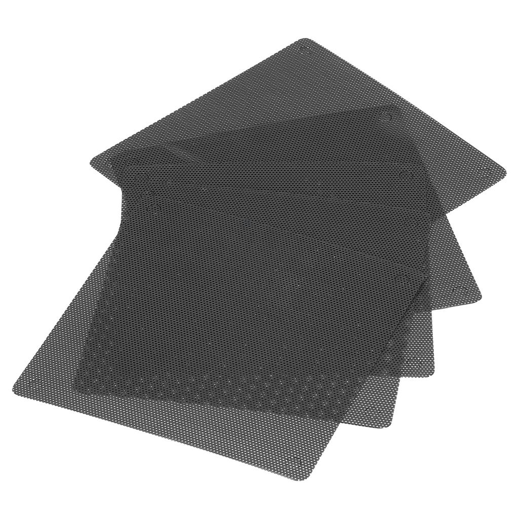 5pcs 12cm Computer Fan Cover PC Computer Laptop PVC DustProof Fan Dust Filter Black