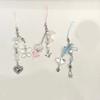 Unique Butterfly Beaded Mobile Phone Pendant Lanyard Embellishment Keychain Keyring Bag Accessory for Fashion Enthusiast
