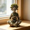 Tree Woman Figurine Resin Meditating Yoga Zen Pose Statue Tree of Life Mystical Creature Decorative Ornament for Home Living Room Bedroom Office