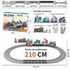 DIY Cross-Border Electric Train: Children's Cartoon Engineering Toy with Music & Lights