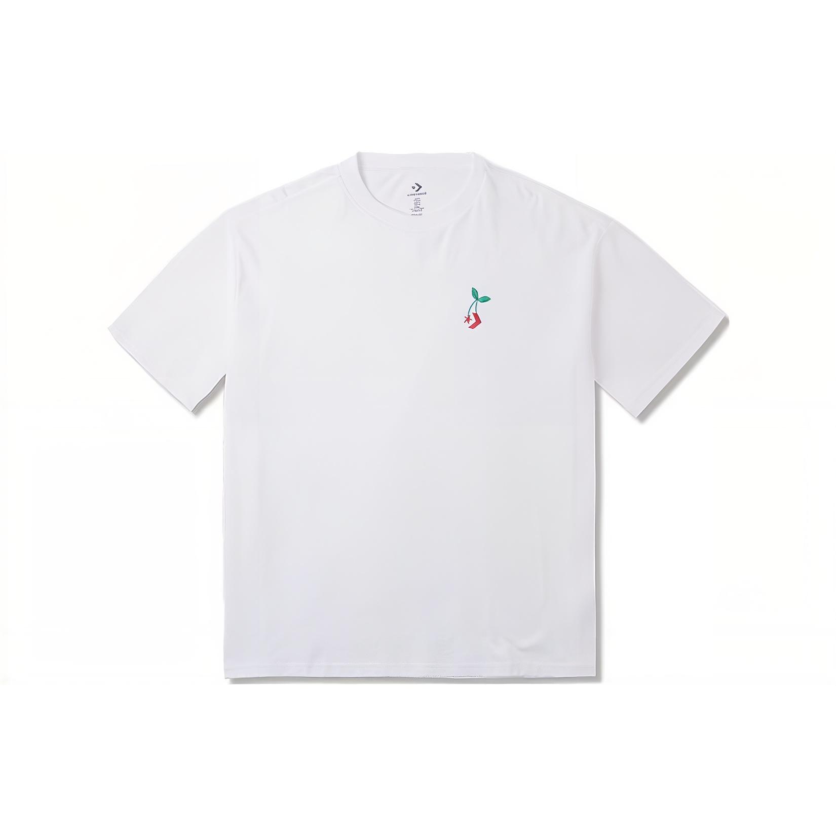 Converse Loose Fit Star Chevron Cherry Tee Asia Sizing White Men s 10025237-A03 XL