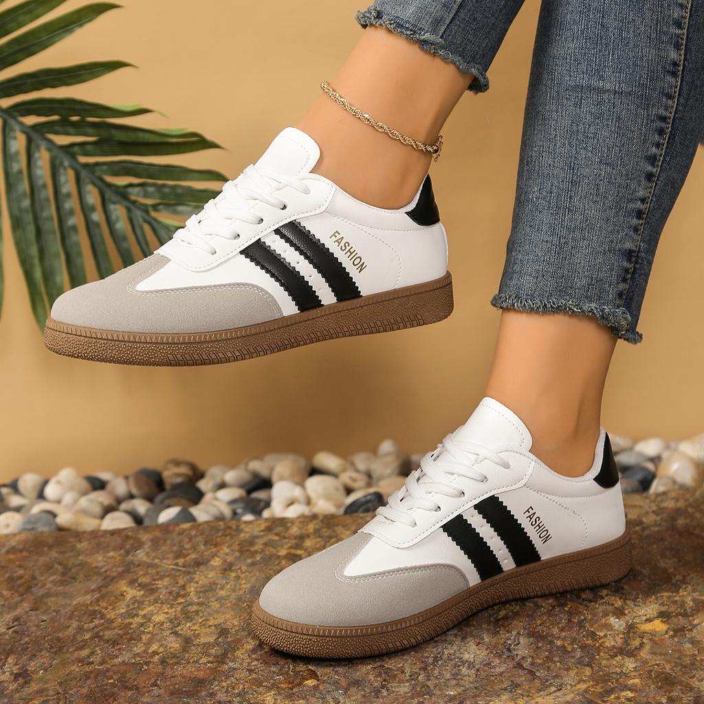 Весна Осень Хит Продаж Элегантные Повседневные Спортивные Туфли для Женской Моды Круглый Носок Удобные Толстая Подошва Плоская Рабочая Обувь