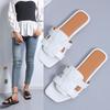 Aggiungi pantofole fresche intrecciate pantofole piatte casual pantofole da mare da spiaggia da uomo e da donna