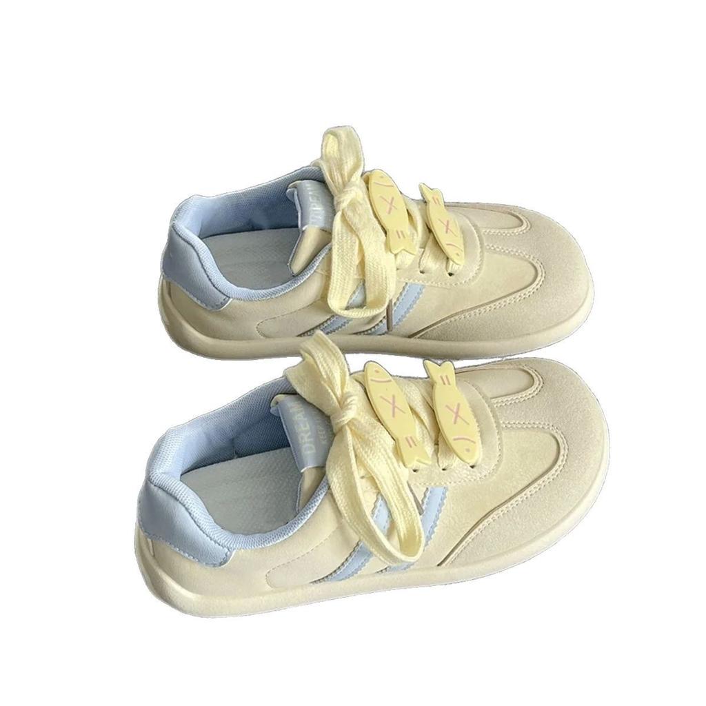 Saison scolaire nouvelles chaussures de skate décontractées tendance petit poisson niche polyvalentes petites chaussures blanches super douces