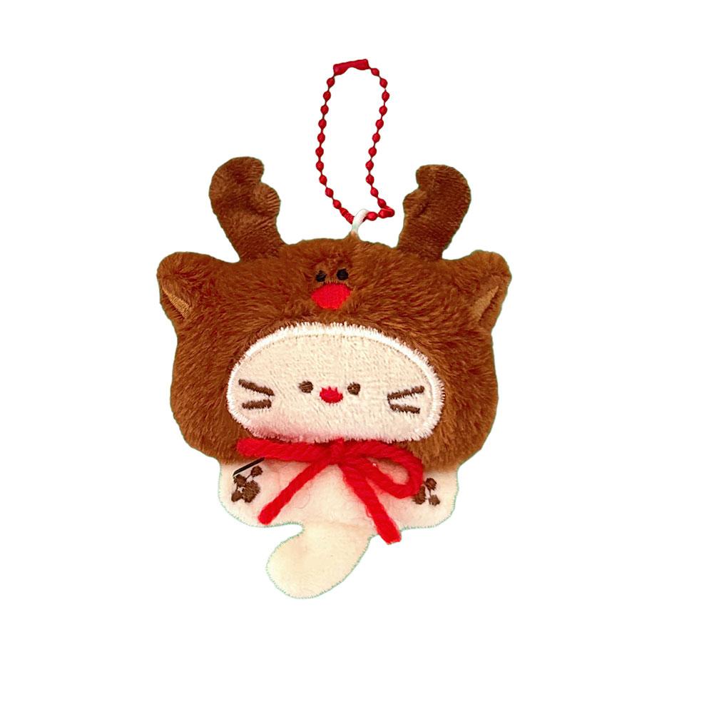 Cute Christmas Plush Doll Pendant Versatile Backpack Pendant Keychain Doll Pendant Santa Claus Elk Pendant Ornament Gifts