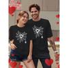 European Size A Fashionable and Casual T-shirt, Spider Web Romantic Pattern Printing, Comfortable and Versatile,Suitable for Summer and Spring