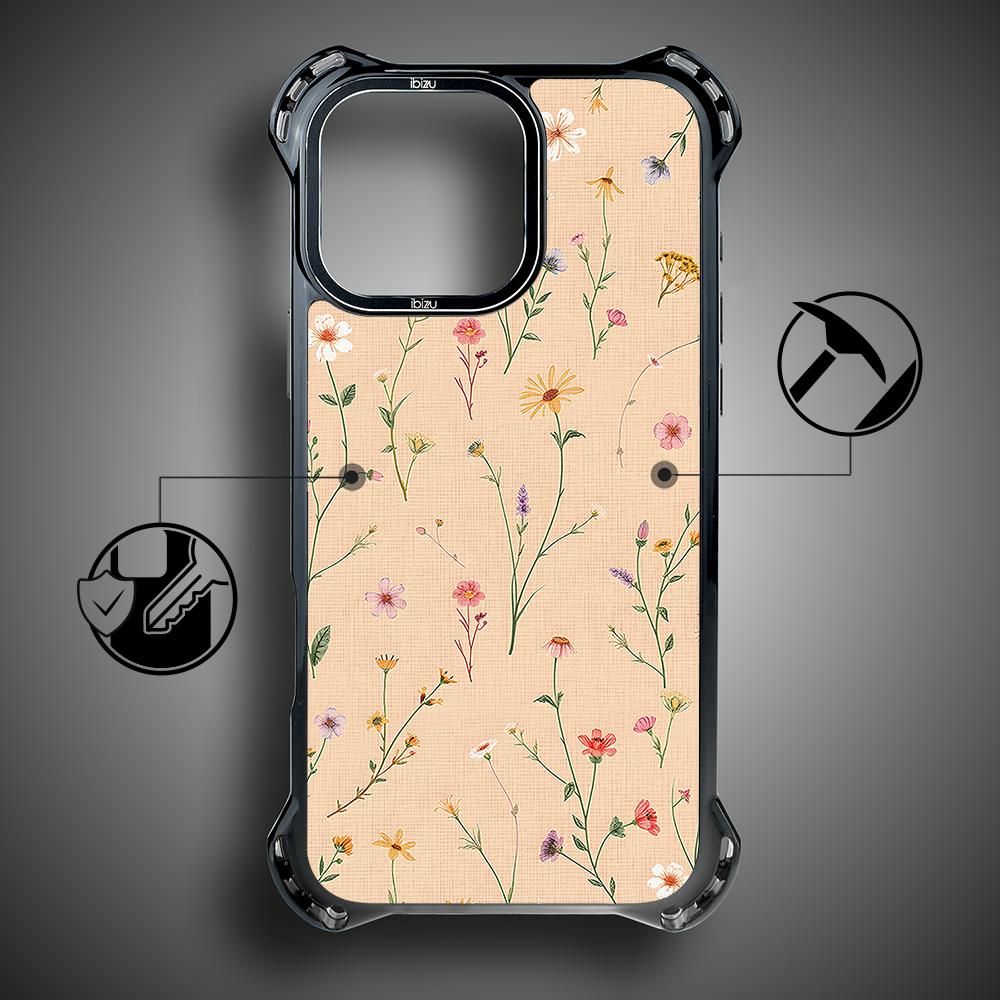 Etui Iphone 15 Pro Ibizu Dropguard Ultra Z Magsafe, Pastel Bloom, Koralowa Łąka