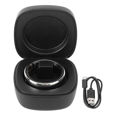 Color Screen Smart Ring Touch Control IP68 Stainless Steel Smart Fitness Ring for Cycling Running