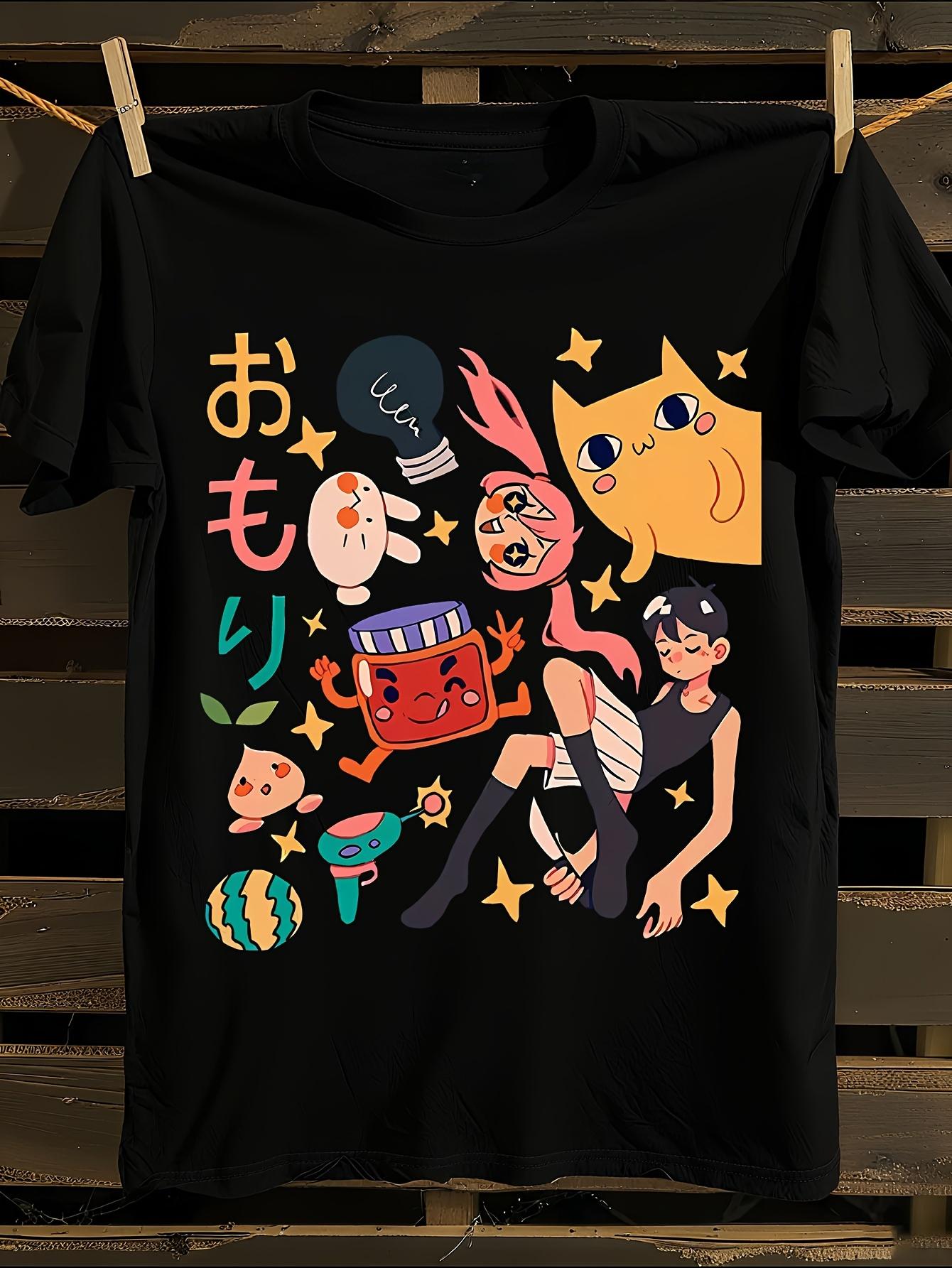Горячая игра Omori Винтажная футболка в стиле аниме 90-х XXL