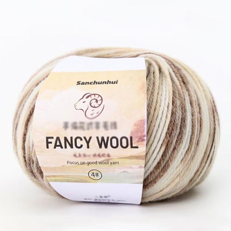 1PC Real Silk Gift Thread Pure Cotton Line Multi-functional Hand Woven Handmade Segmented Dyed Wool Yarn Multi-element