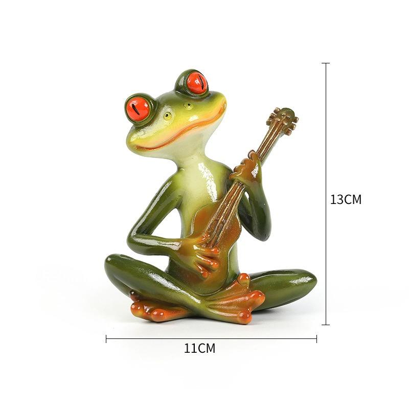 Frog Ornament, European and American Pastoral Style Animal Home Decoration, Living Room Desktop, Courtyard Garden, Resin Crafts