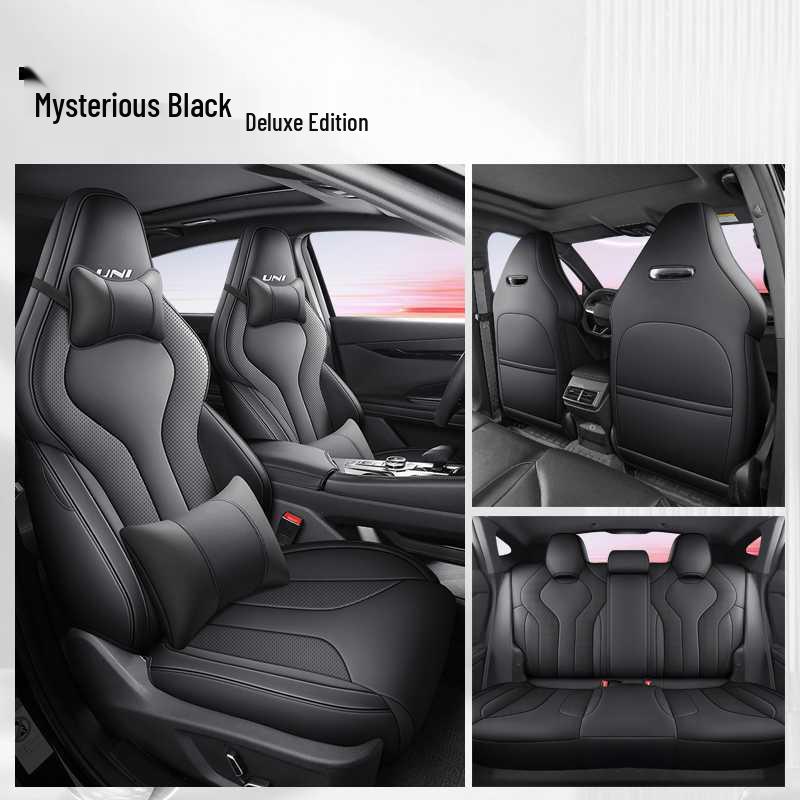 Breathable Perforated Seat Covers for 2023-2025 Changan Uni-V, All-Season Universal Fit.