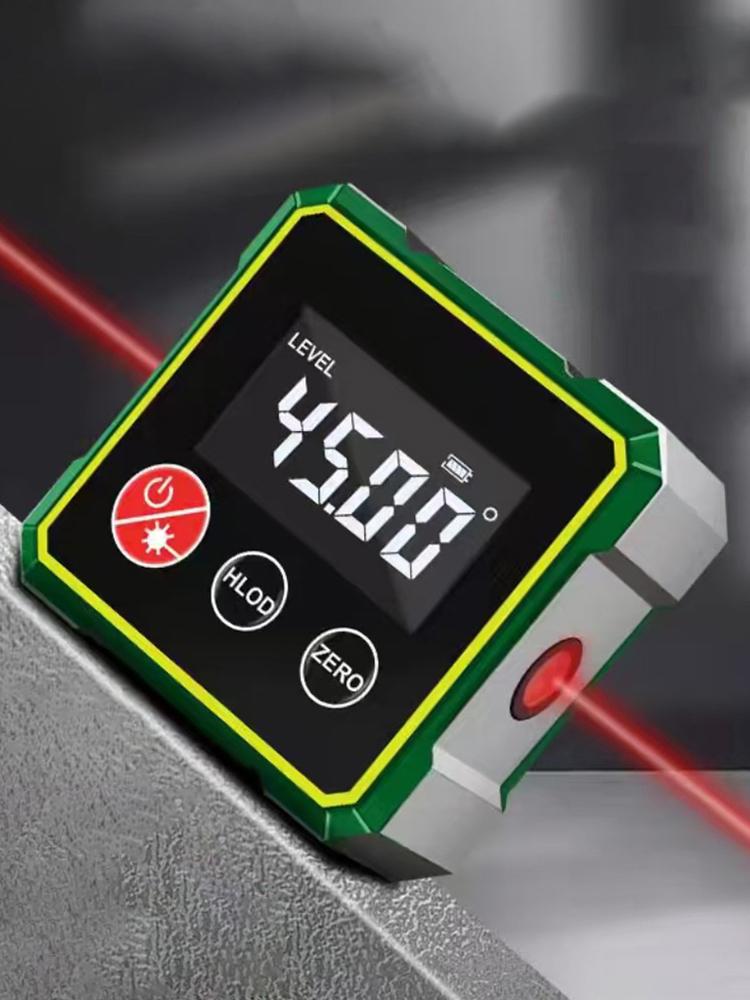 Magnetic Protractor Inclinometer Gauge with LCD Backlight Level Angle Measurement Tool for Construction Carpenter Craftsman Home