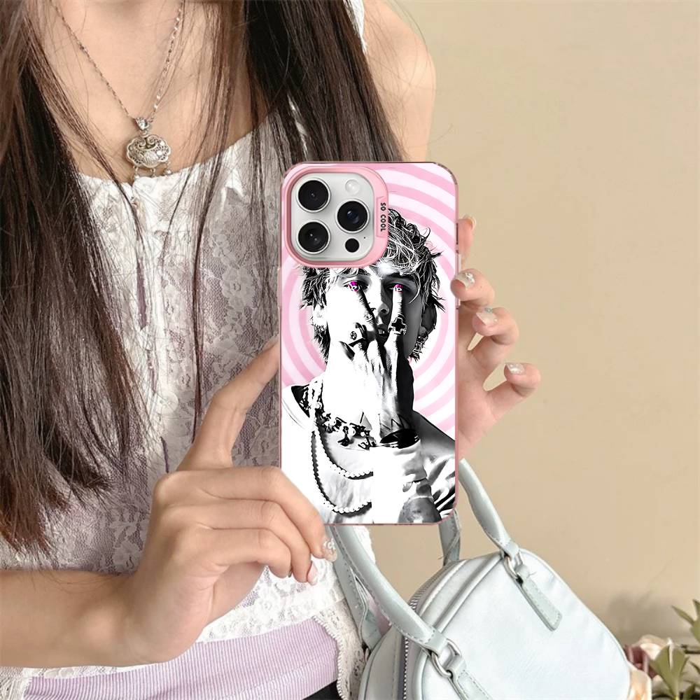

MGK M-Machine Gun Kelly Phone Case For IPhone 17 Air 16 15 14 13 12 11 Pro Max Color Hard Cover iPhone 13