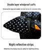Bent Beam Motorcycle Windshield Fleece-Lined Waterproof Knee Pads - Warm, Thickened, Cold-Proof, Four Seasons Use.