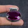 Natural Pink Rubillite Gemstone 925 Sterling Silver Jewelry Pendant 1.42" r5M24