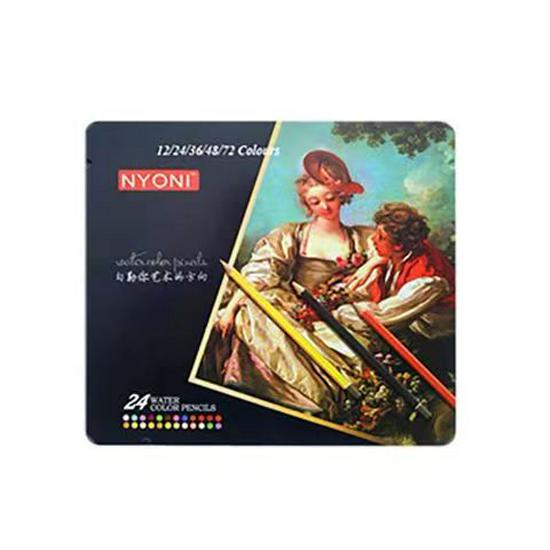 NeoNio Professional Water-Soluble Oil-Based Colored Pencils Set, 100 & 120 Colors in Iron Box for Hand-Painting