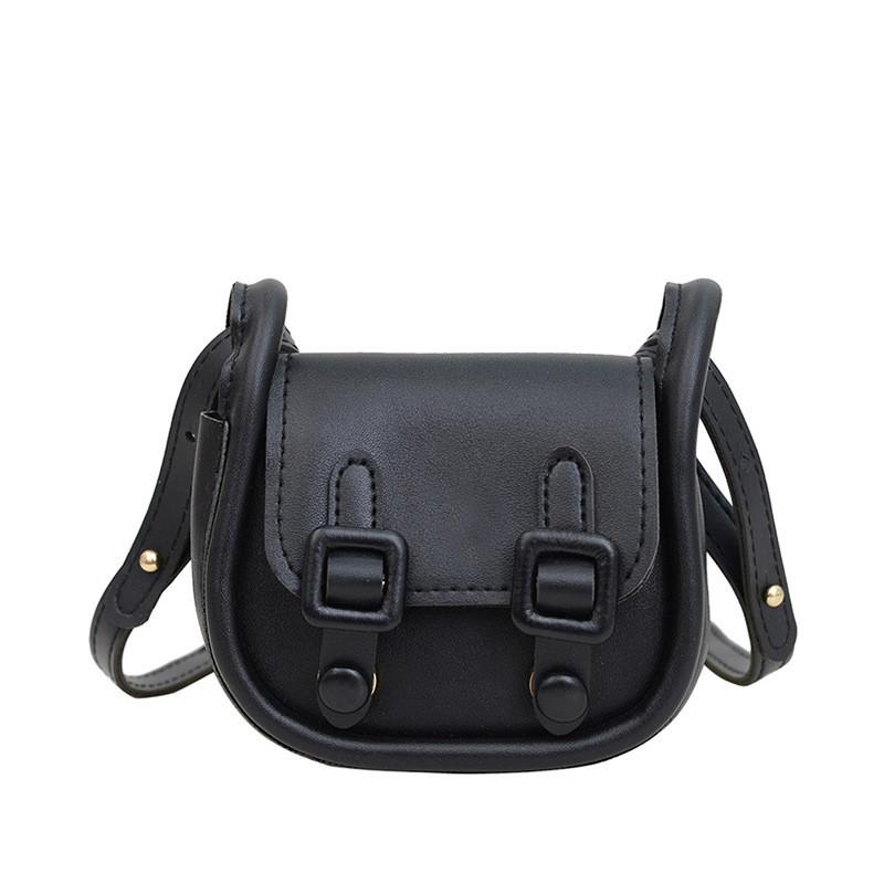 Vintage Style Small Pu Crossbody Bag With Top Magnetic Flap For Girls