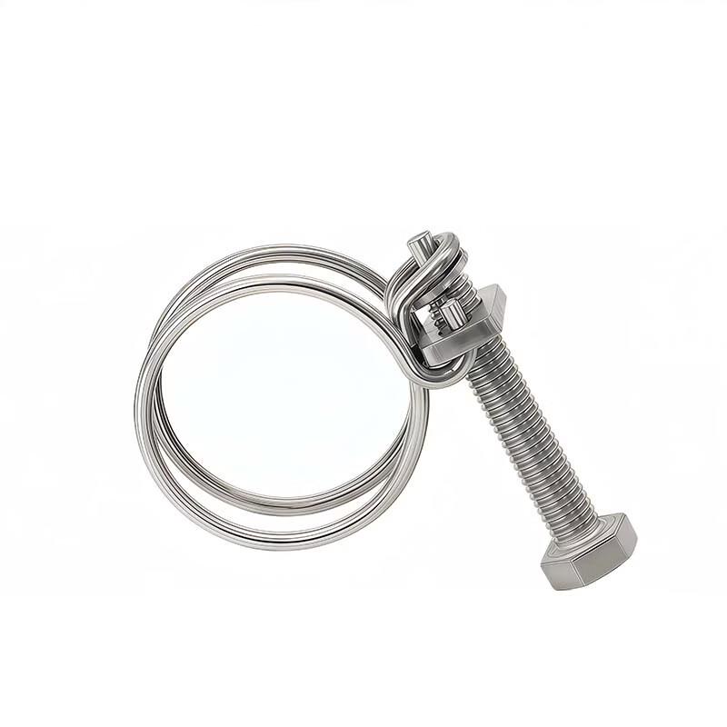Yuzhiao 304 Stainless Steel Double Wire Hose Clamp