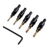 6PCS HSS Steel 4241 Counterbore Drill Bit Kit Woodworking Drill Bit Set  Soft & Hard Wood