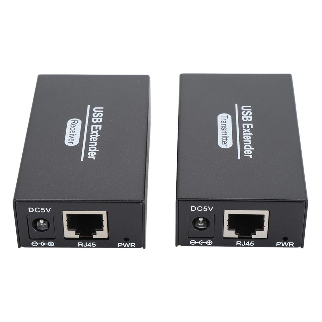 USB Extender 262ft Over Single Ethernet Cat5e 6 7 USB RJ45 LAN Extender with 4 USB 2.0 Hub for