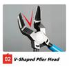 Multifunctional Car Clip Pliers Diagonal Pliers Car Rivet Tightening Pliers Wire Stripping Plier Staple Screwdriver Removal Tool