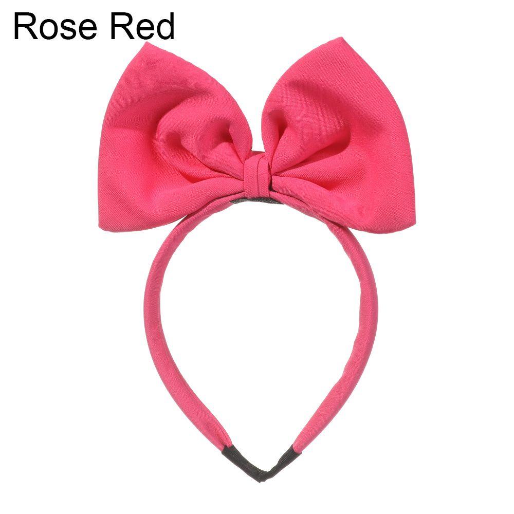 

Makeup Cosplay Costume Handmade Bowknot Hair Bands Big Bow Headband Party Decoration Headdress рожевий червоний колір