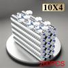 10x4mm  Super Powerful Round Neodymium Magnet  With double-sided adhesive Magnet N35 Strong Permanent Magnetic imanes
