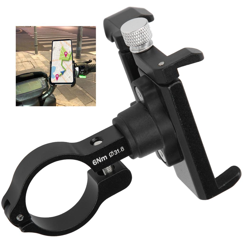 Aluminum Alloy Bicycle Mobile Phone Holder Rotatable Navigation Support Adjustable Bracket