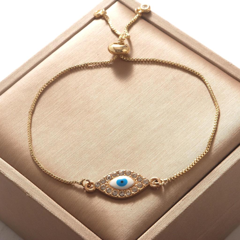 Devil's Eye Pull-String Bracelet: Women's European American Fashion, Light Luxury, Hot-Selling in Southeast Asian Night Markets