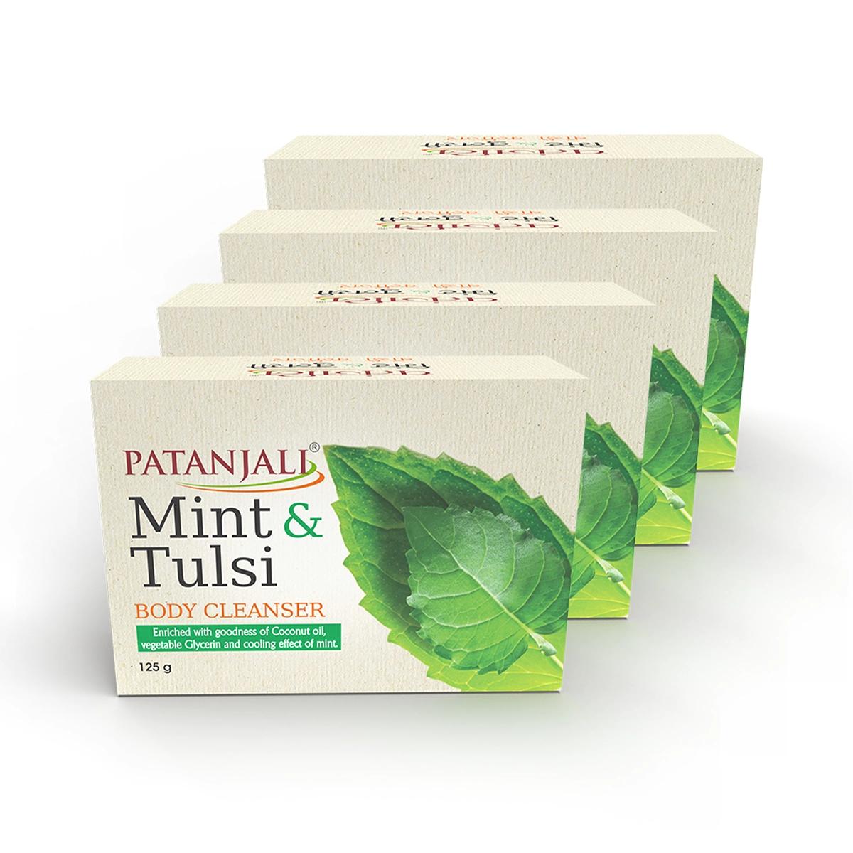 

Patanjali Mint Tulsi Body Cleanser, With Gently, Purify & Provide Fresh, 375gm