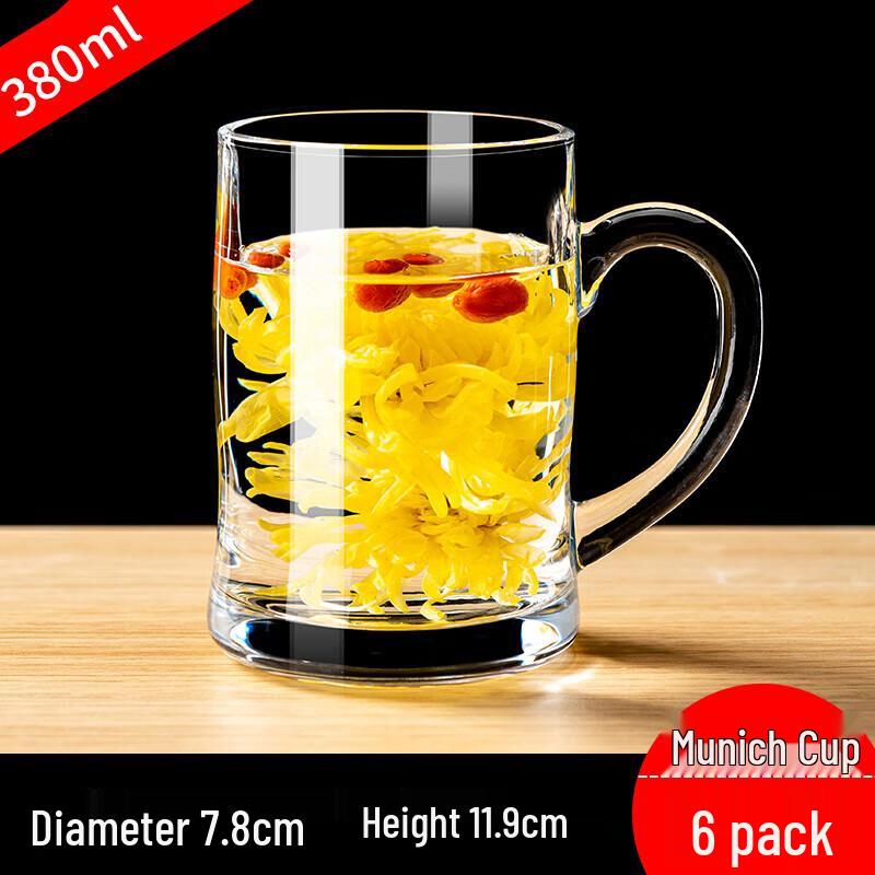 Zhuo Pu Heat-Resistant Glass Teacups with Handles