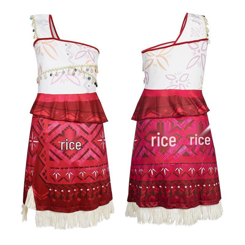 Moana 2 Inspired Maui Dress for Girls - Perfect for Halloween or Performances