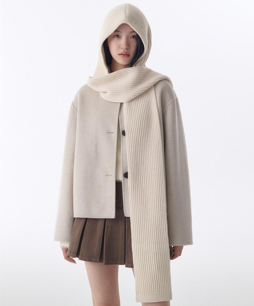 MUSINSA STANDARD WOMAN Women'S Scarf Balaclava [Cream]