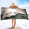 Cute Animal Baby Microfiber Beach Towel,Quick Dry Beach Towel Lightweight Beach Towel Soft Absorbent Pool Towel Travel Swimming