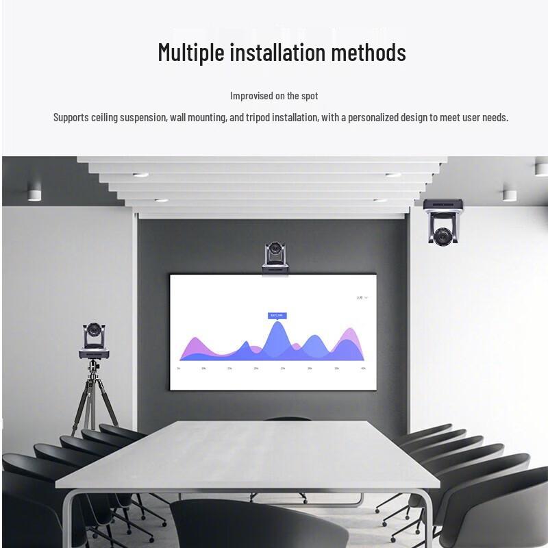 DAIPU 1080P HD Video Conference Camera with 12x Zoom and USB3.0/LAN (CN Version)