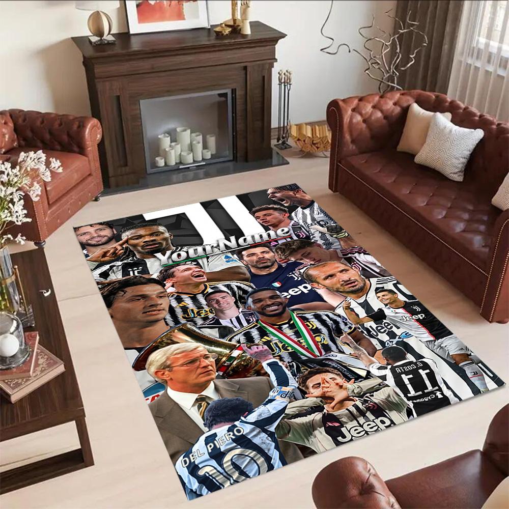 Juventus Customize Your Name Carpet Design for Kitchen Hallway Dormitory Playrooms Antislip Carpet Anime Office Decor