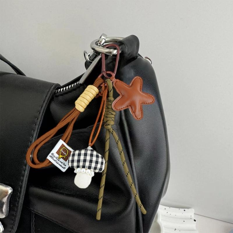 Elegant Star Keychain Bag Charm Practical Metal Key Holder Bags Pendant Stylish Purse Accessory For Women