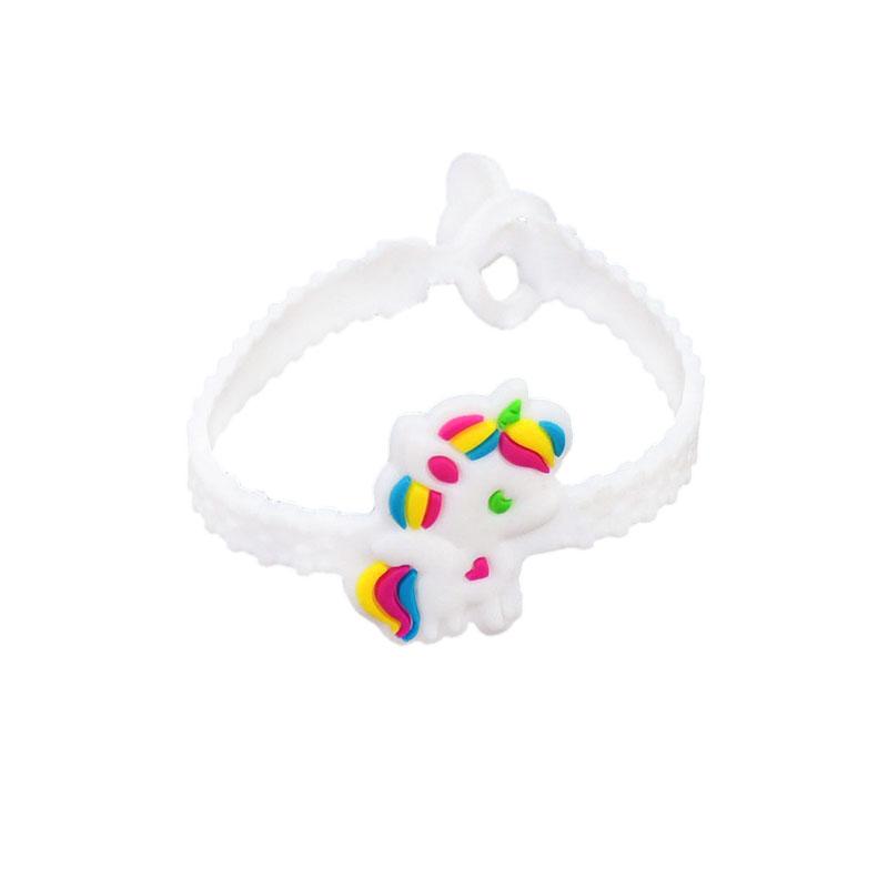 10Pcs Unicorn Party Bracelets Decoration Rubber Bangle Girl Unicorn Birthday Party Supplies Kids Christmas Gifts Toy Baby Shower