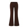 Yoga Workout Set: Slim-Fit Tank with Built-In Bra Pads & Elastic Spaghetti Straps + Flared Pants, Turned-Up Waist, Slimming & Draped